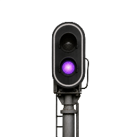 feu carré violet